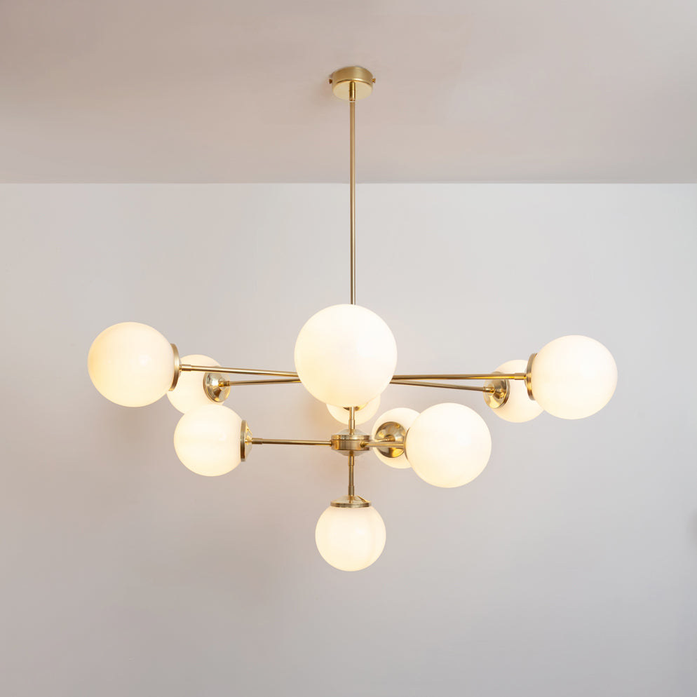 “Tellis” Ten Globe Chandelier