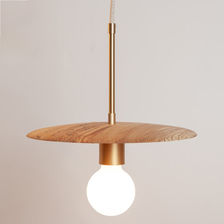 "Cara" Triple Drop Pendant - Hardwood