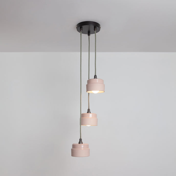 "Bex" Triple Drop Pendant - Ceramic