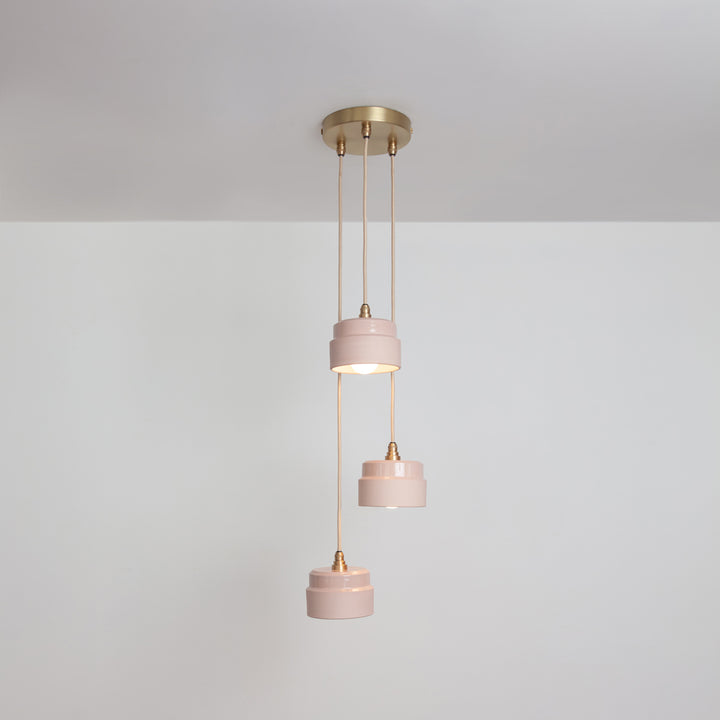 "Bex" Triple Drop Pendant - Ceramic