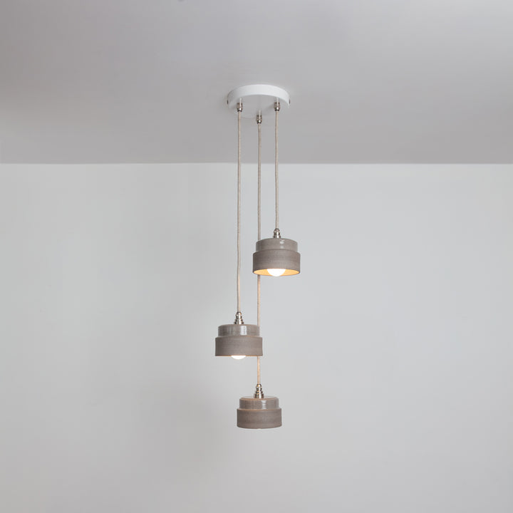 "Bex" Triple Drop Pendant - Ceramic