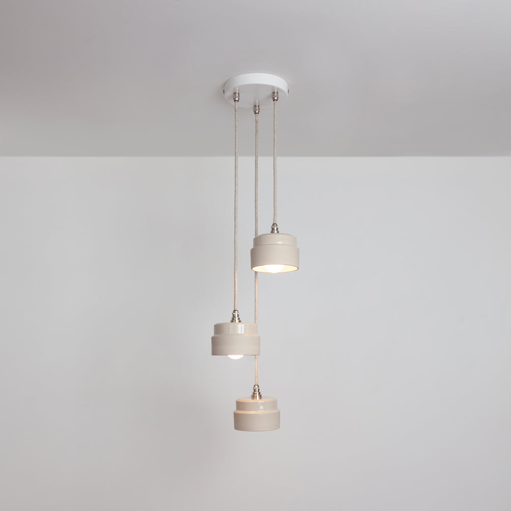 "Bex" Triple Drop Pendant - Ceramic