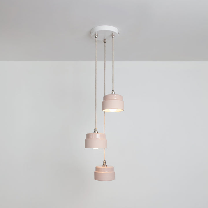 "Bex" Triple Drop Pendant - Ceramic