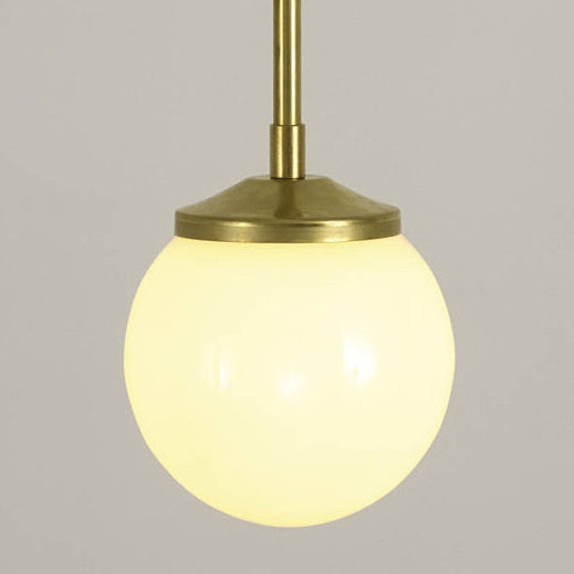 "Bold as Brass" Wall Light - Opal Glass Shade (Outlet)