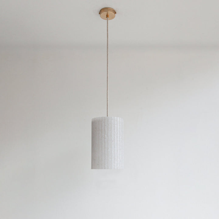 "Rian" Custom Fabric Cable Pendant Light - Recycled Plastic