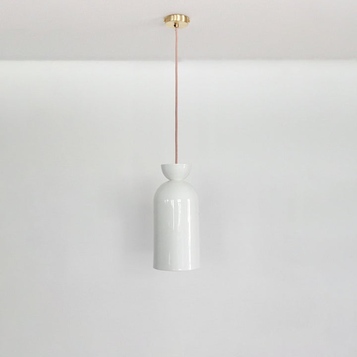 "Kinvara" Long Pendant Light - White Ceramic