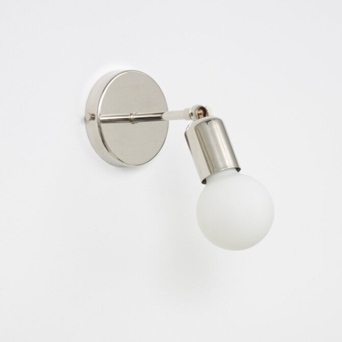 Adjustable Rounded Lampholder  Wall Light - Brass