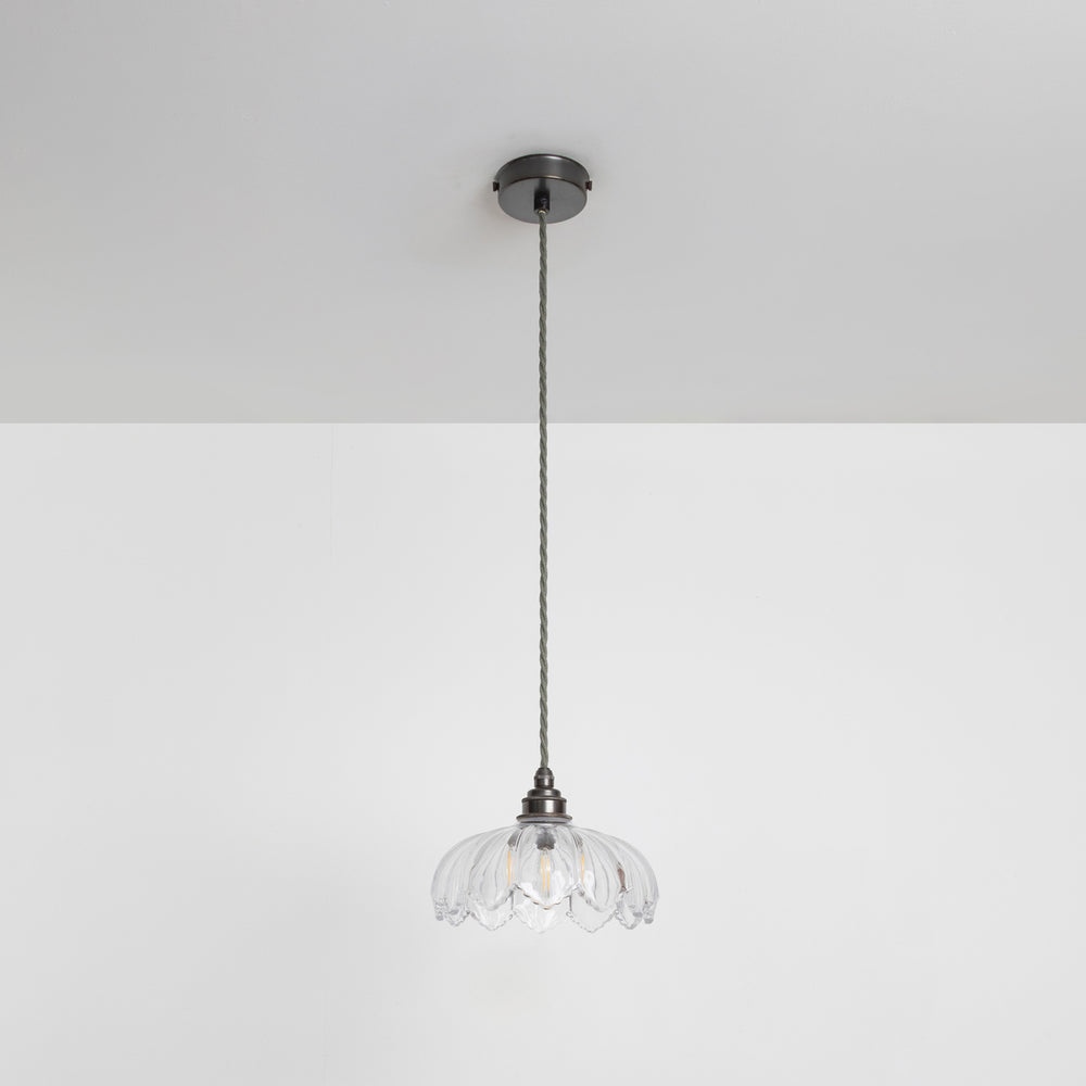 "Petal" Pendant Light - Clear Glass