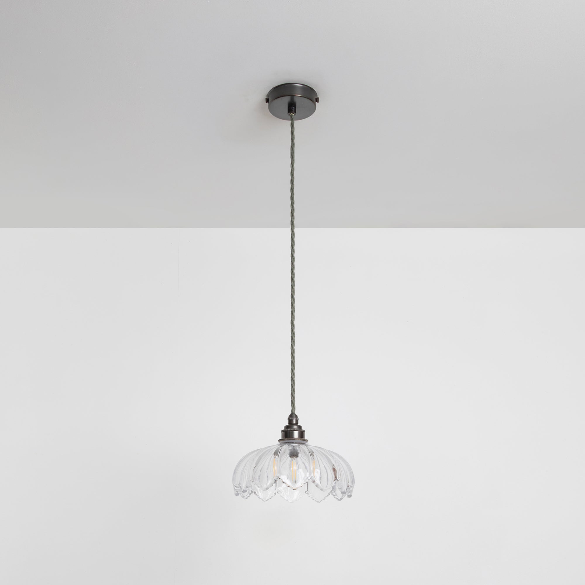"Petal" Pendant Light - Clear Glass