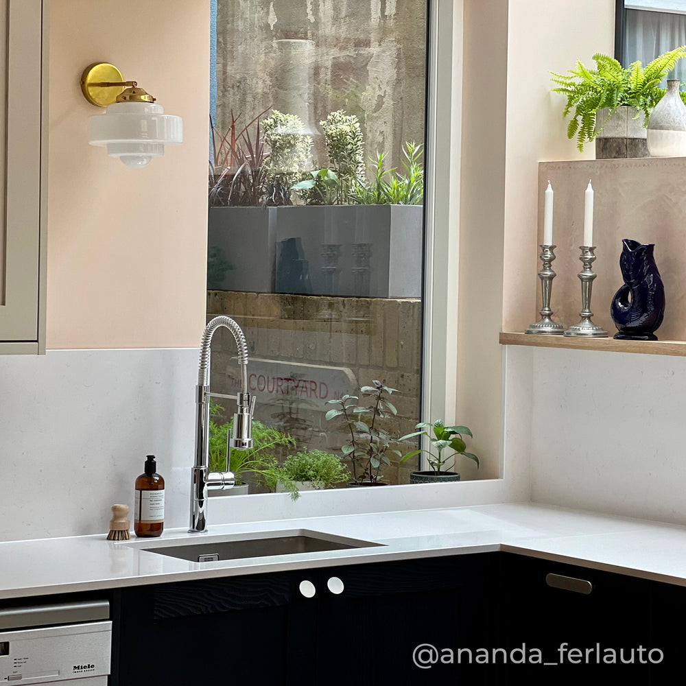 "Atlas" Wall Light - Opal Glass