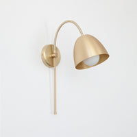 "Flexi Neck" Swing Arm Wall Light - Brass