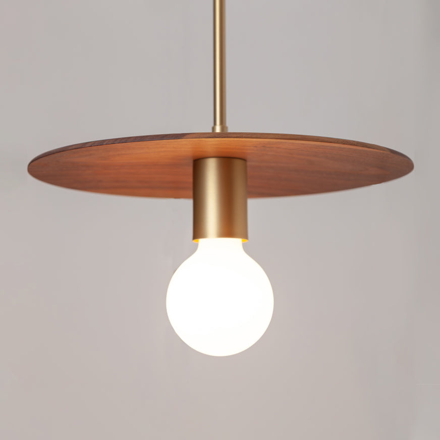 "Cara" Triple Drop Pendant - Hardwood