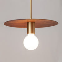 "Cara" Triple Drop Pendant - Hardwood