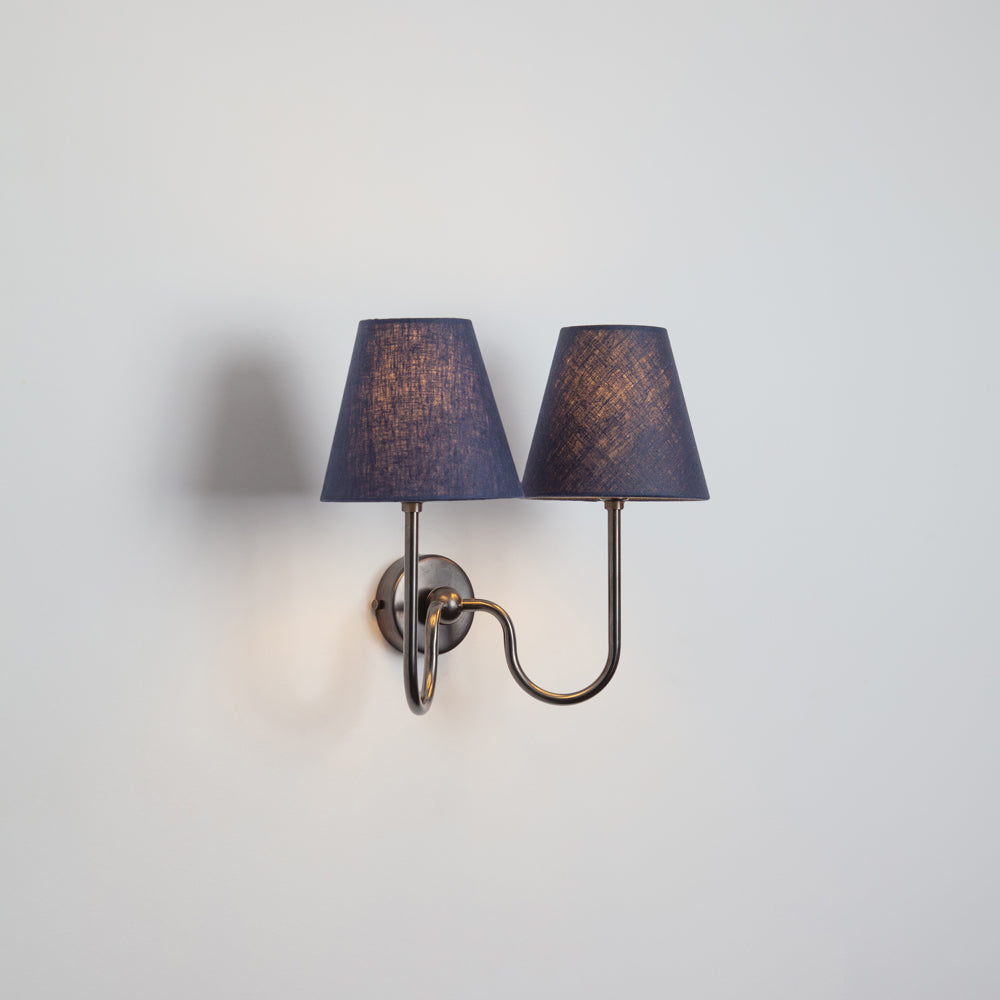 "Juno" Double Wall Light - Linen