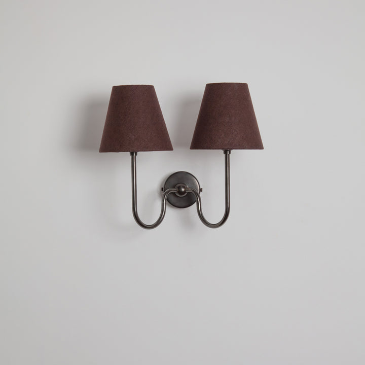 "Juno" Double Wall Light - Linen