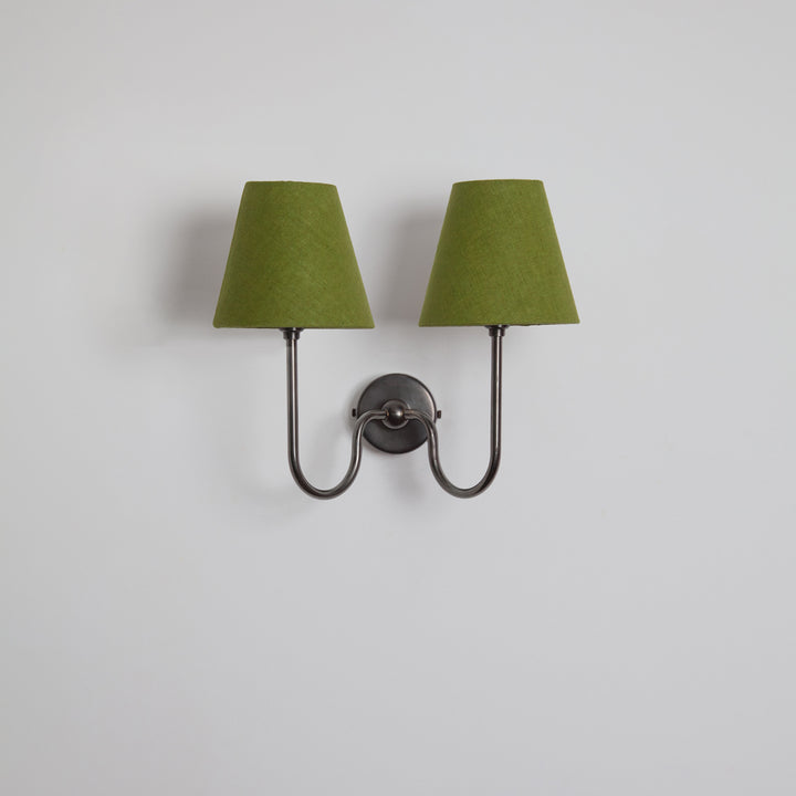 "Juno" Double Wall Light - Linen