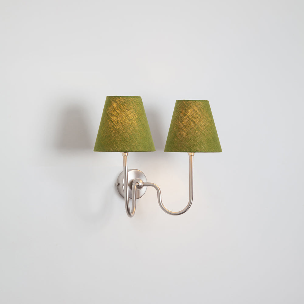 "Juno" Double Wall Light - Linen