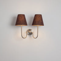 "Juno" Double Wall Light - Linen