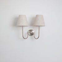 "Juno" Double Wall Light - Linen