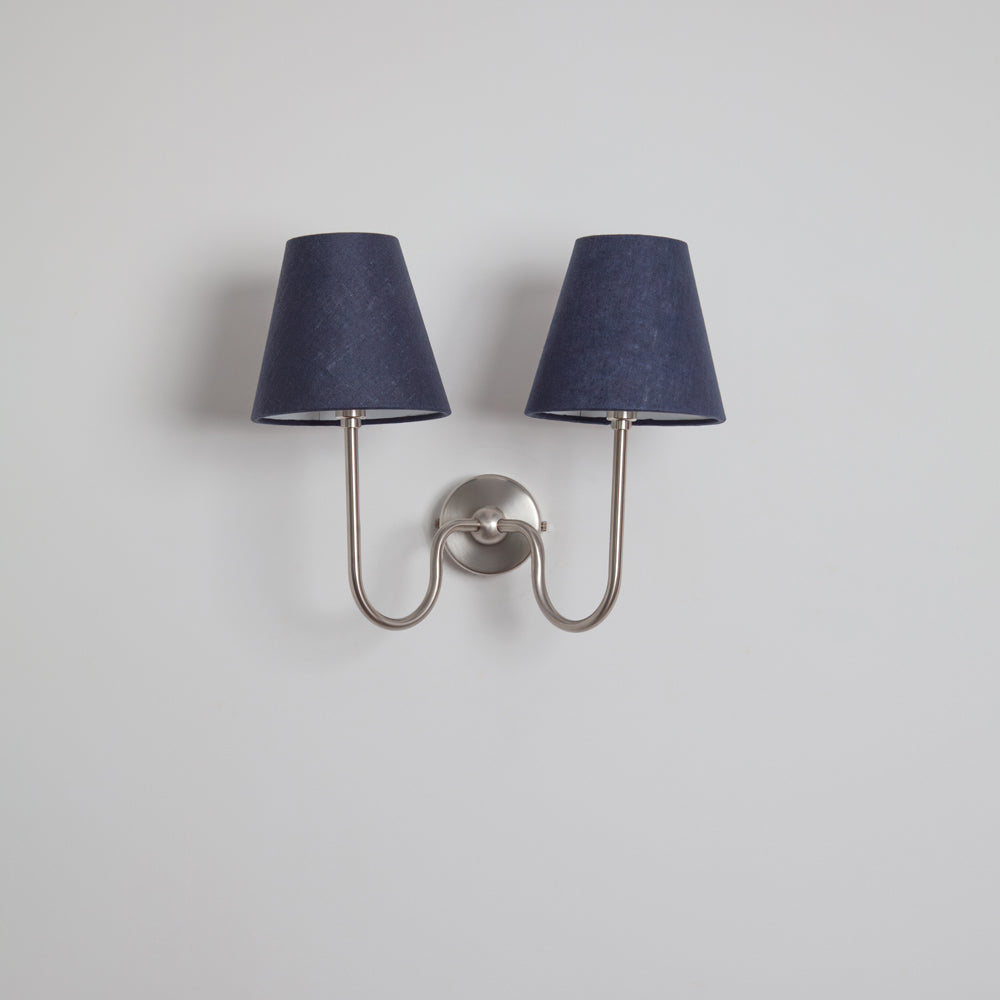 "Juno" Double Wall Light - Linen