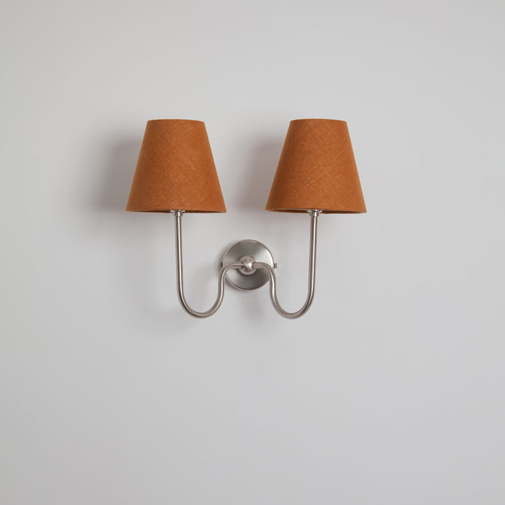 "Juno" Double Wall Light - Linen