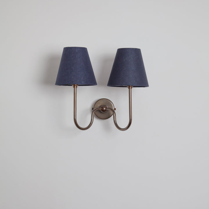 "Juno" Double Wall Light - Linen