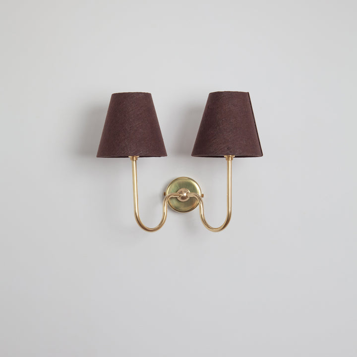 "Juno" Double Wall Light - Linen
