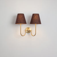 "Juno" Double Wall Light - Linen