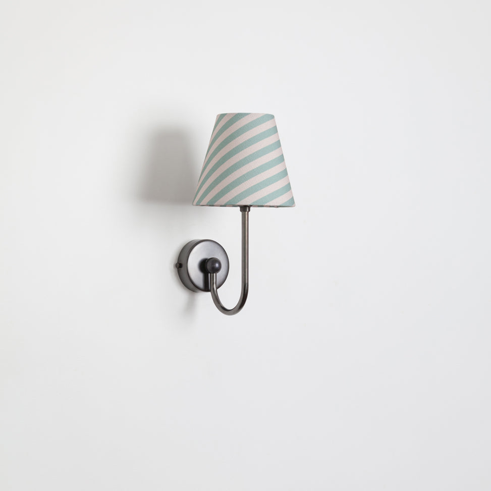"Juno" Wall Light - Striped Linen