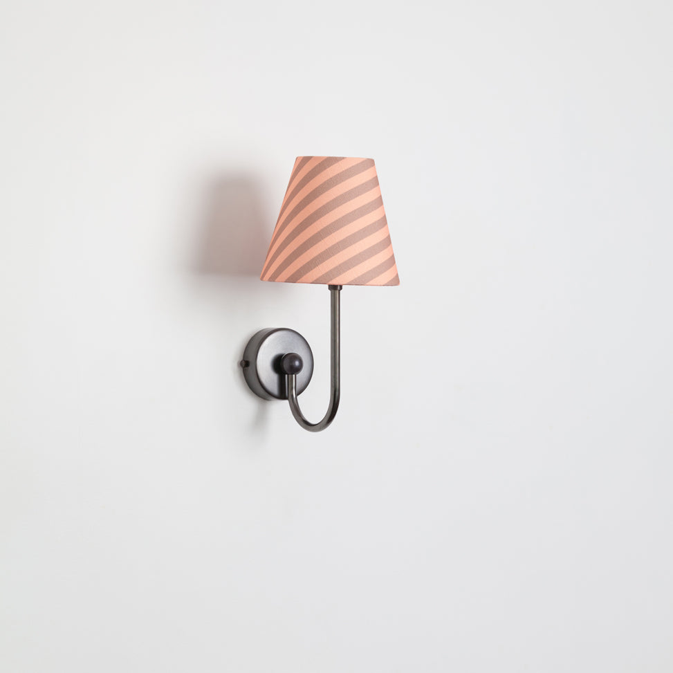 "Juno" Wall Light - Striped Linen