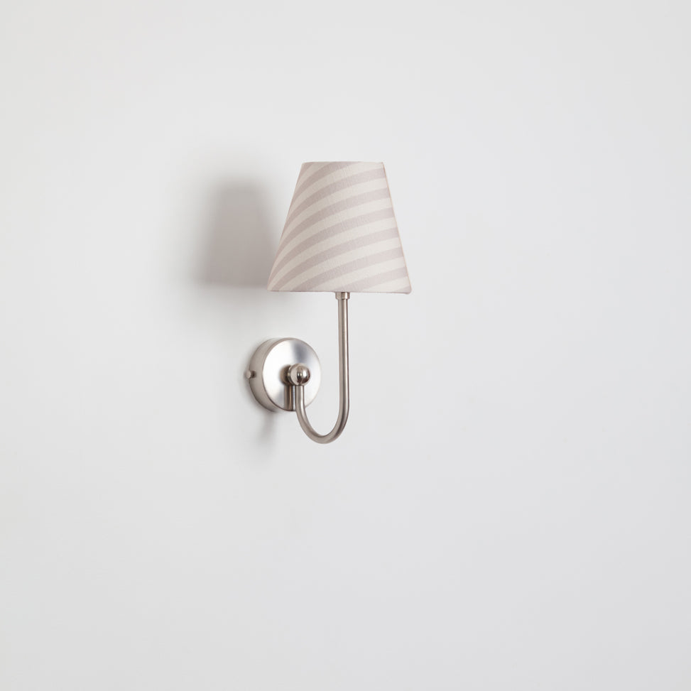 "Juno" Wall Light - Striped Linen