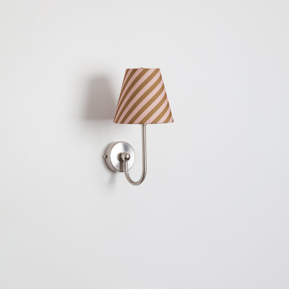 "Juno" Wall Light - Striped Linen