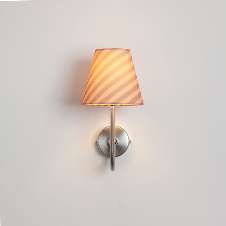"Juno" Wall Light - Striped Linen