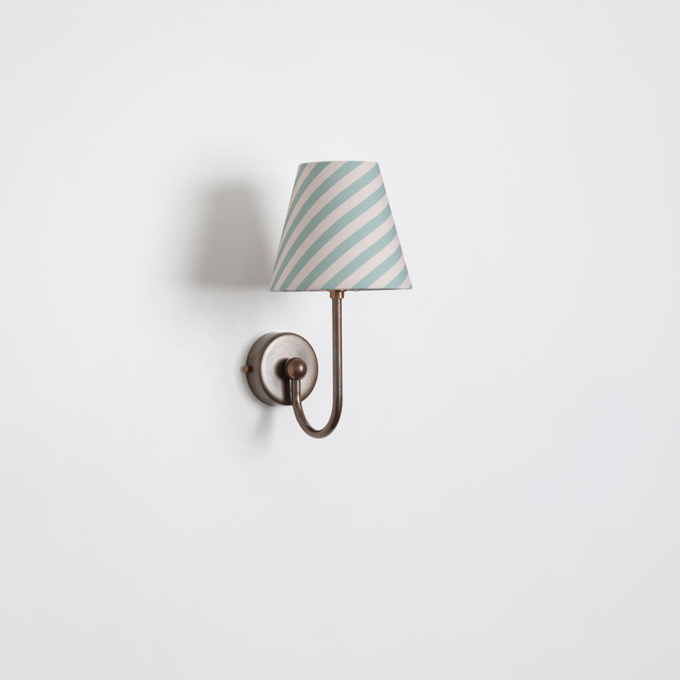 "Juno" Wall Light - Striped Linen