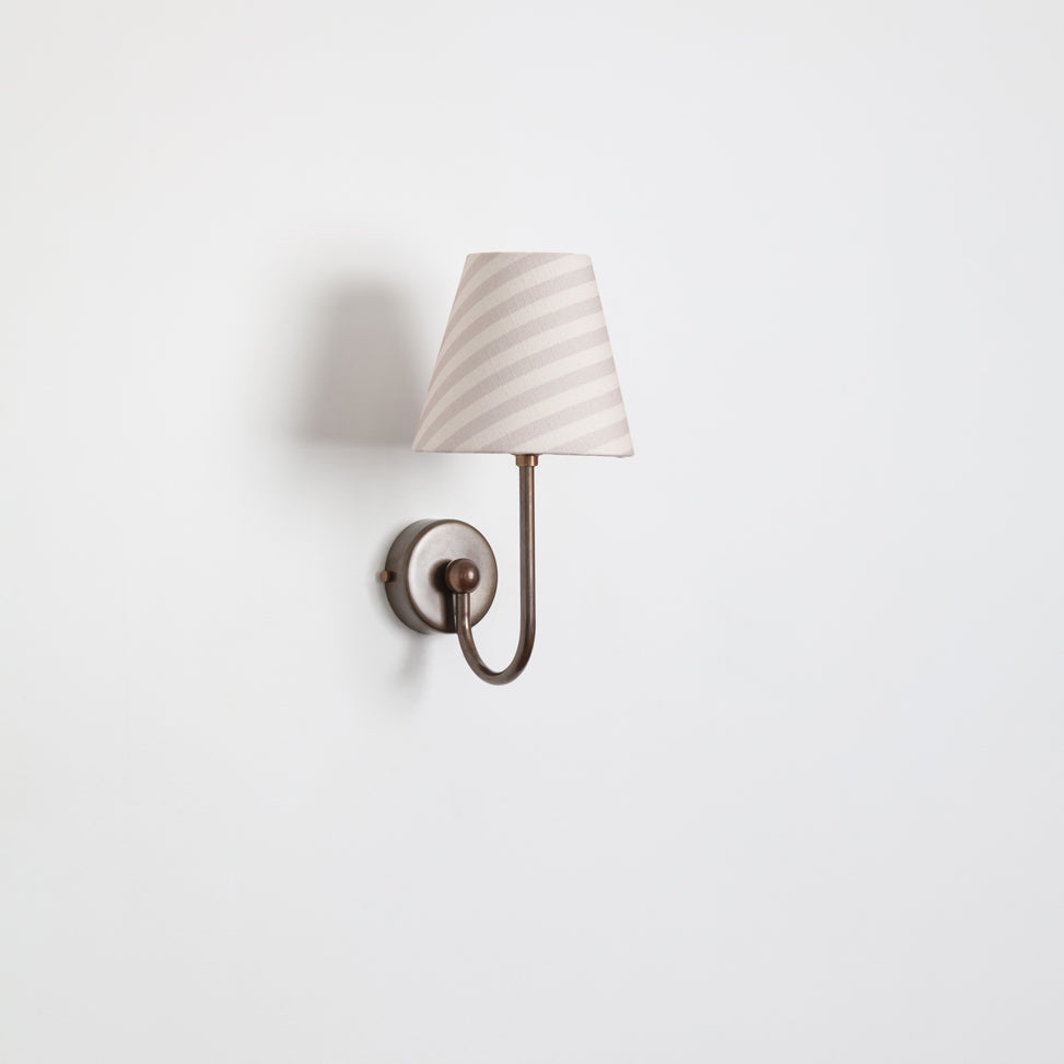"Juno" Wall Light - Striped Linen