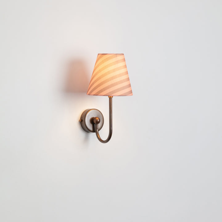 "Juno" Wall Light - Striped Linen