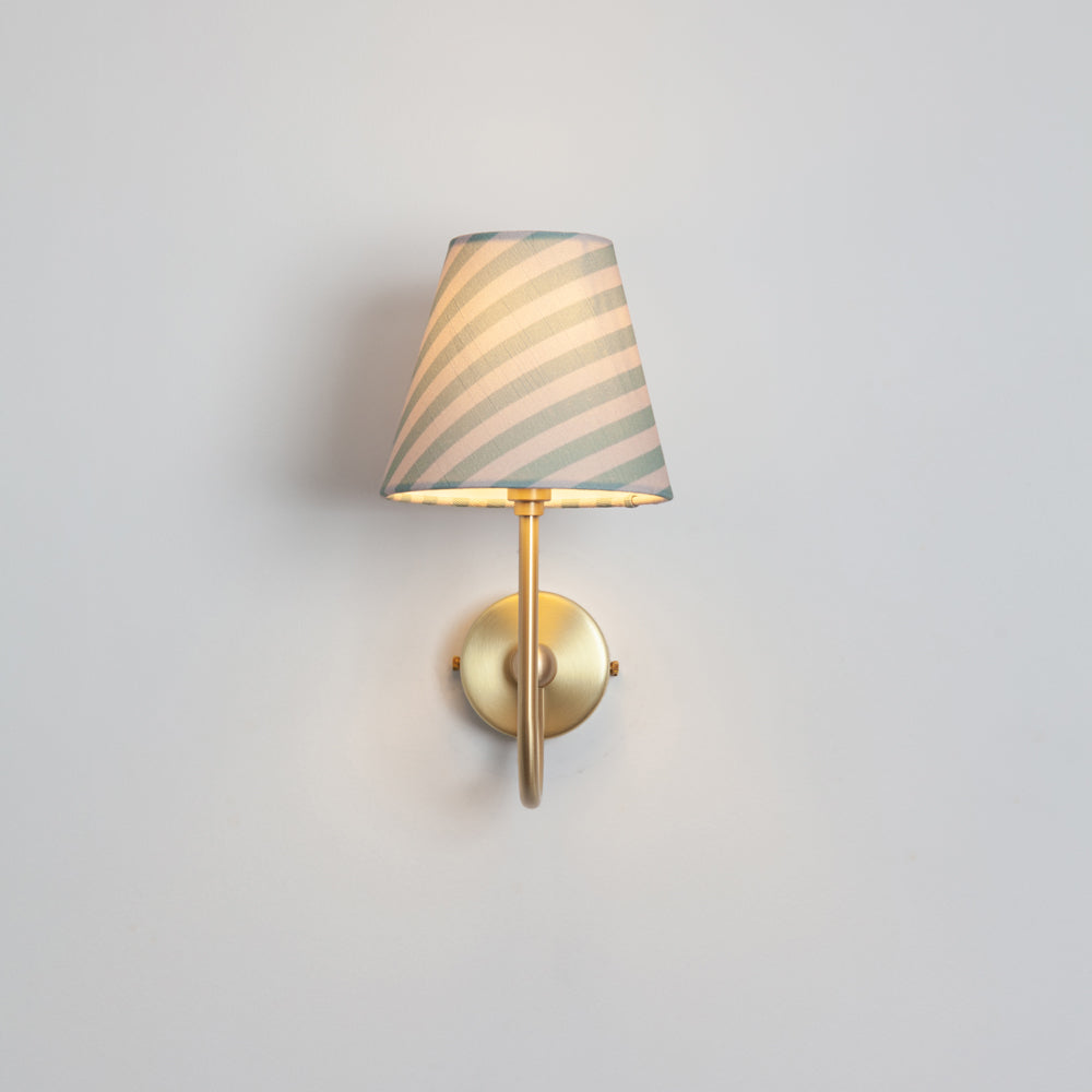 "Juno" Wall Light - Striped Linen