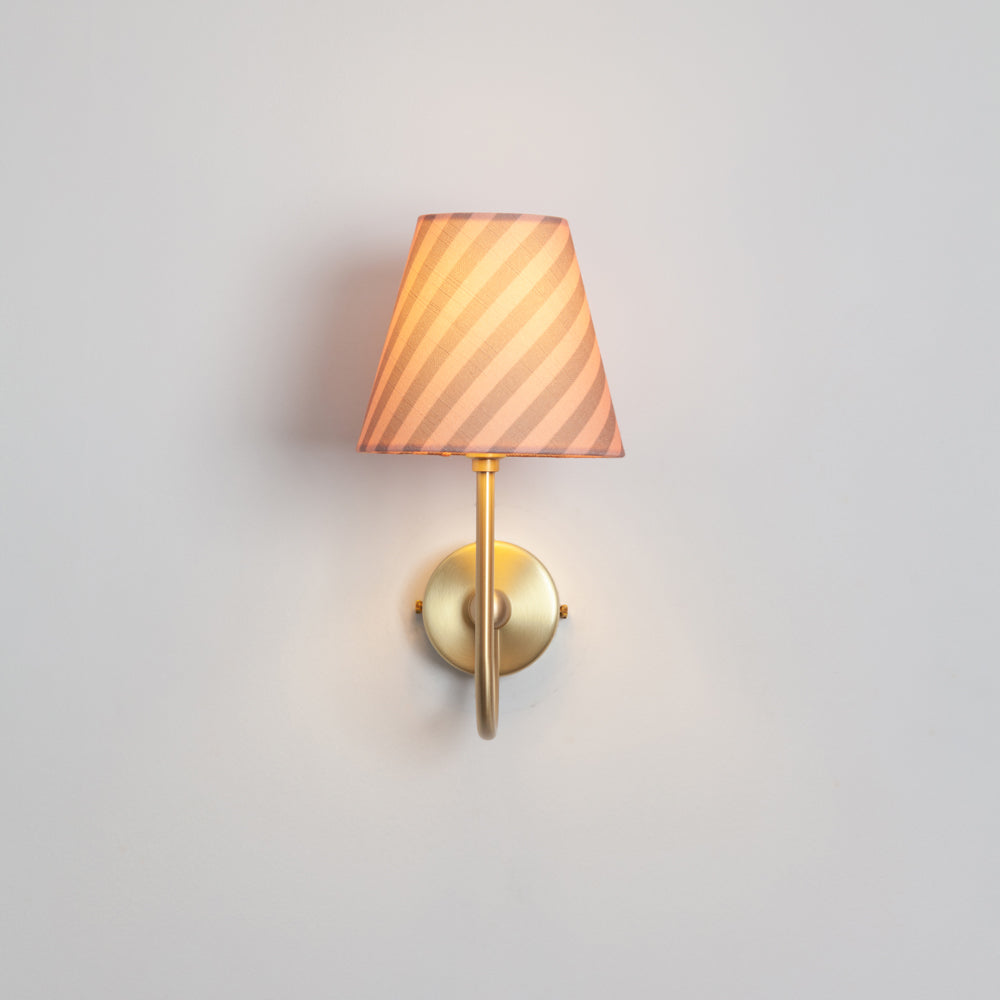 "Juno" Wall Light - Striped Linen