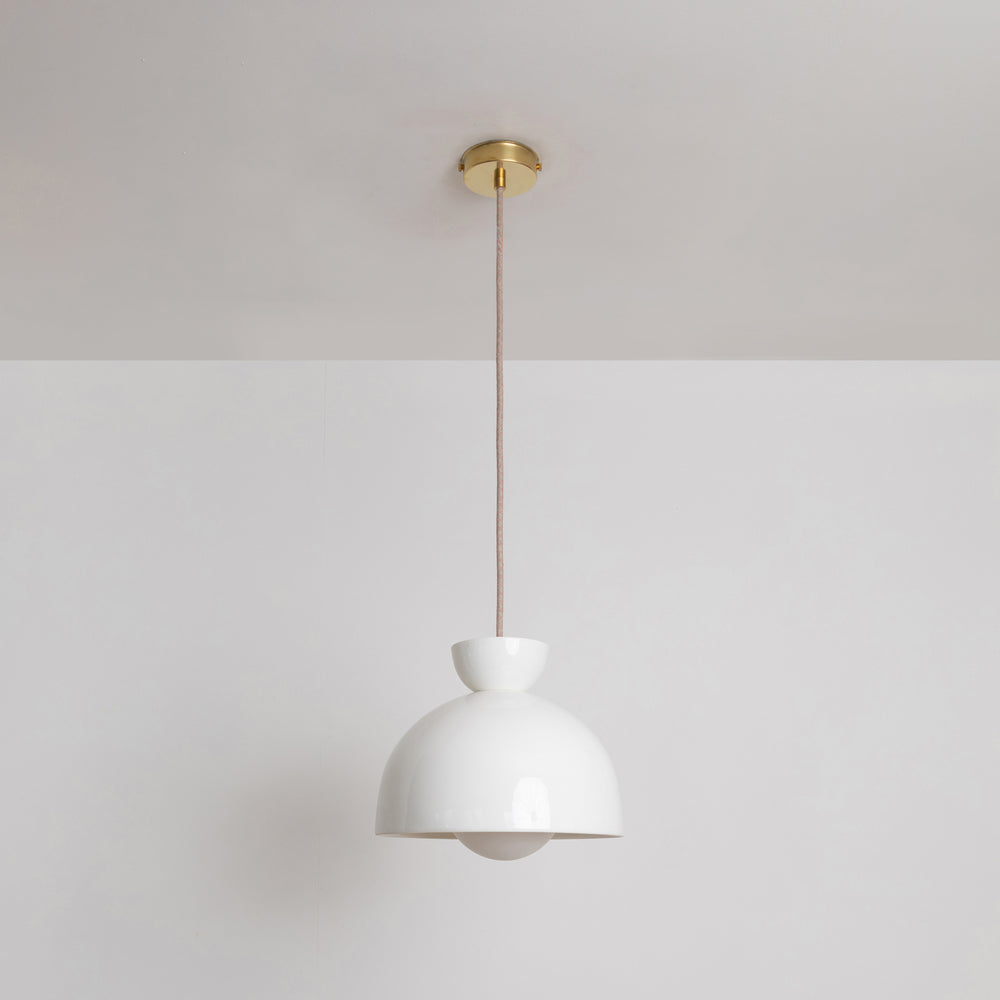 "Kinvara" Large Pendant Light - Bone China