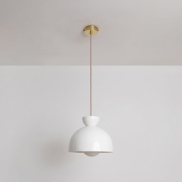 "Kinvara" Large Pendant Light - Bone China