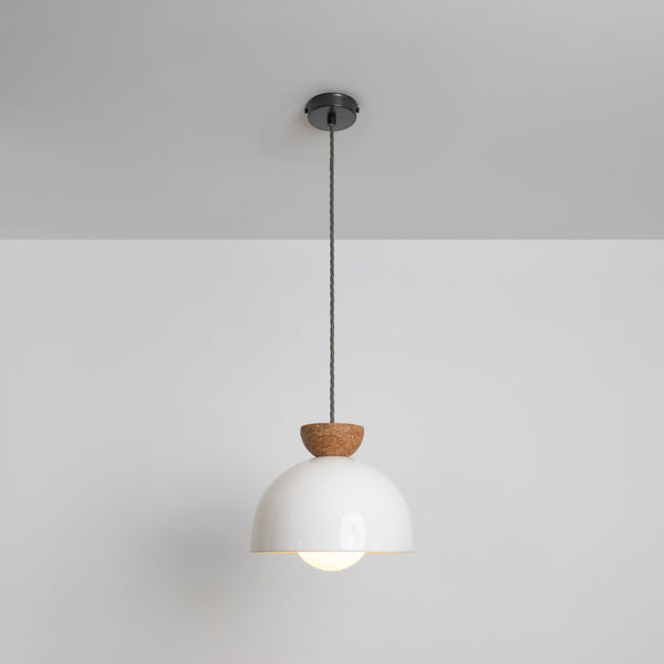 "Kinvara" Large Pendant Light - Bone China