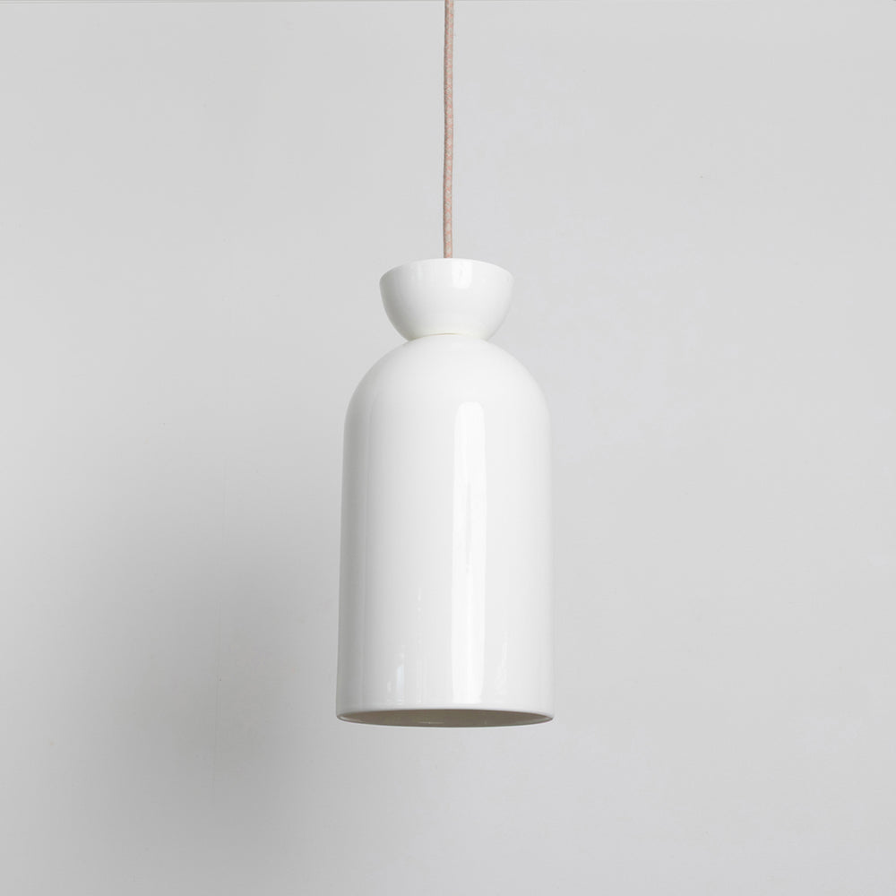 "Kinvara" Long Pendant Light - Bone China