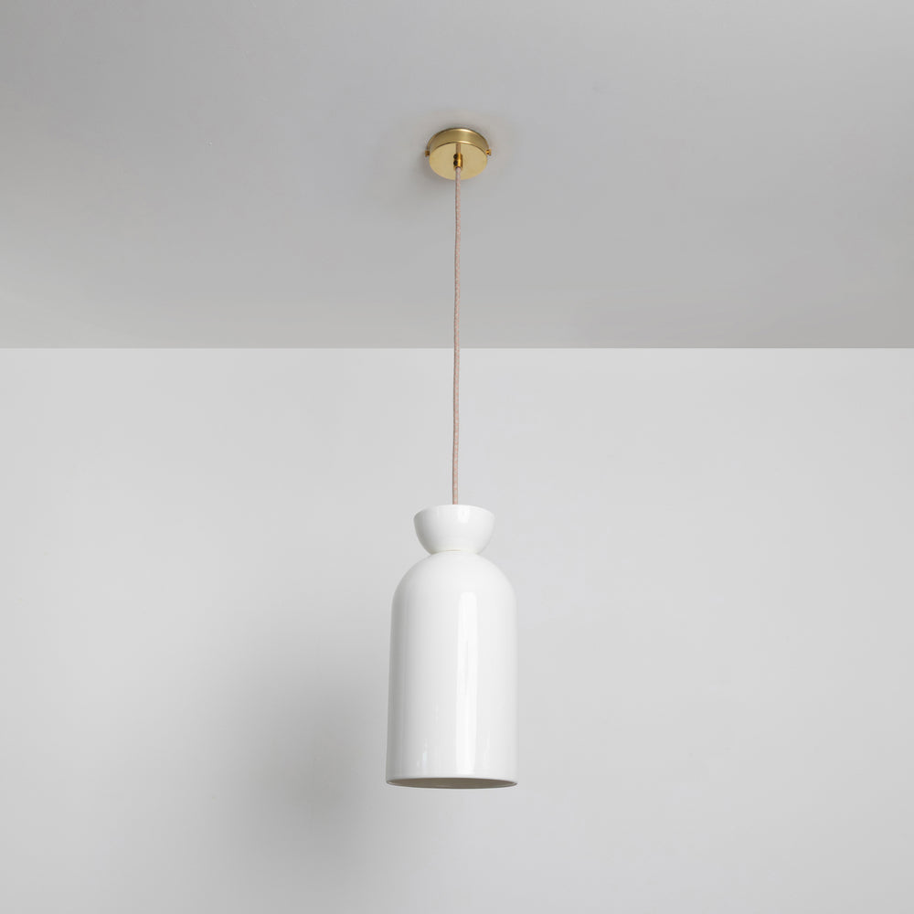 "Kinvara" Long Pendant Light - Bone China