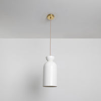 "Kinvara" Long Pendant Light - Bone China