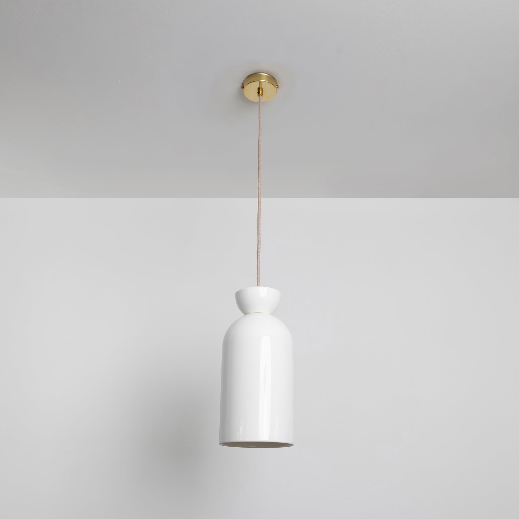 "Kinvara" Long Pendant Light - Bone China