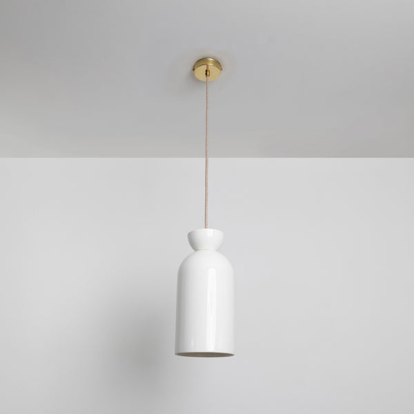"Kinvara" Long Pendant Light - Bone China
