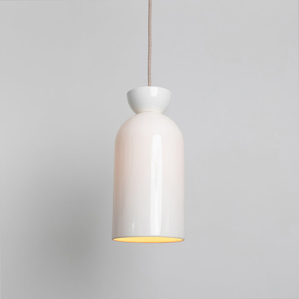 "Kinvara" Long Pendant Light - Bone China