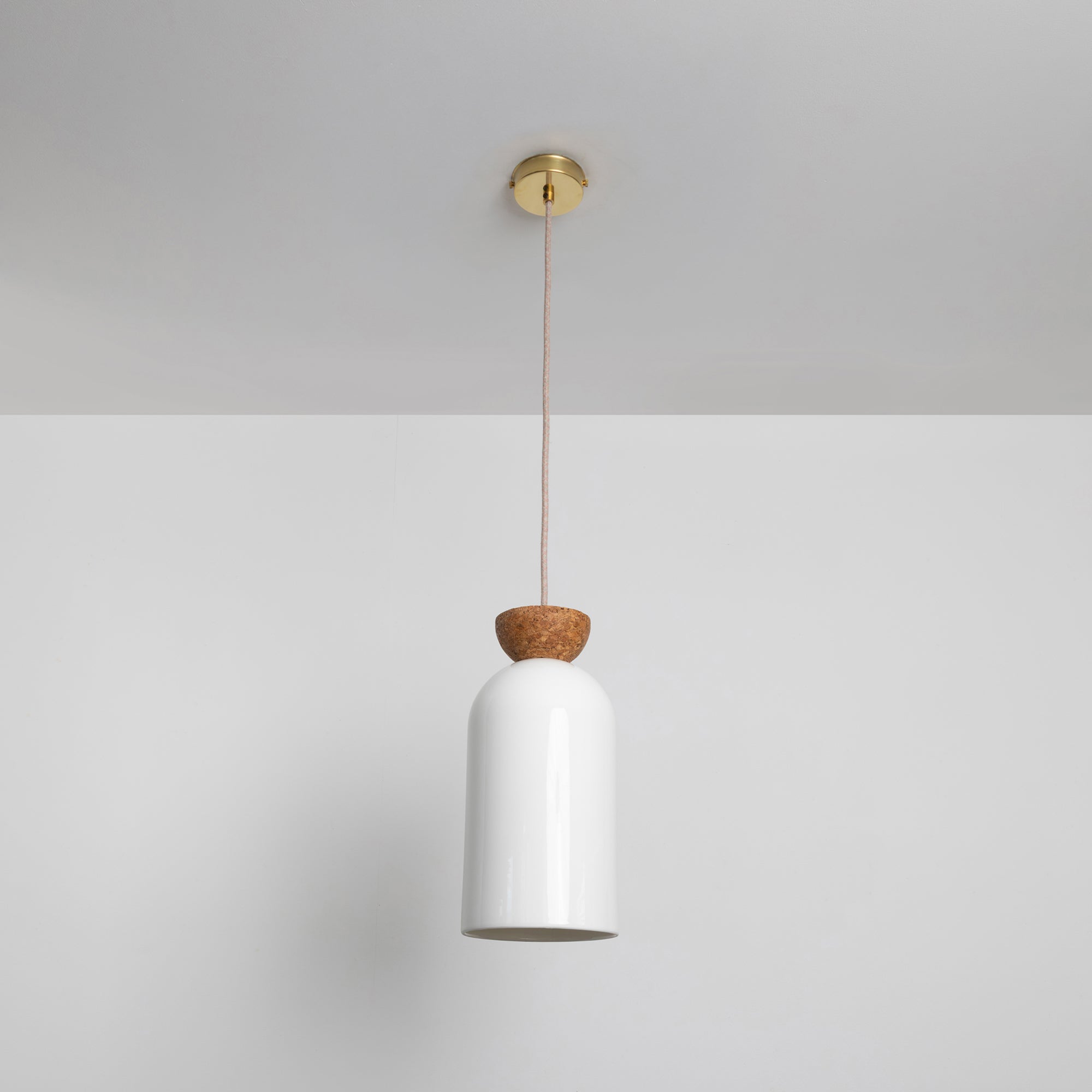 "Kinvara" Long Pendant Light - Bone China