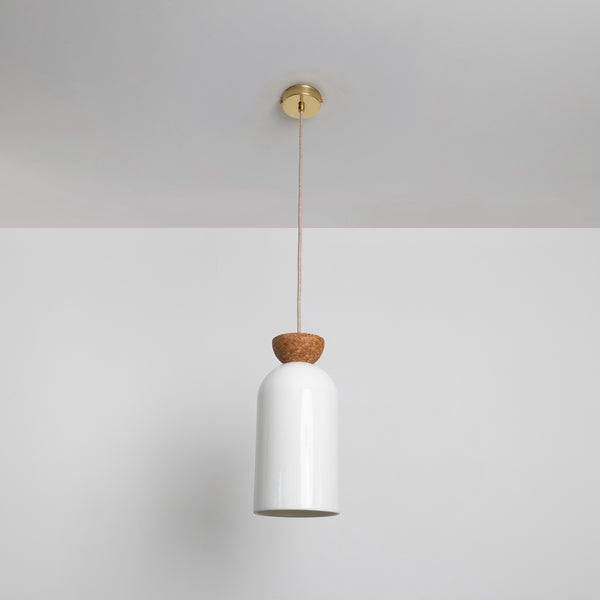 "Kinvara" Long Pendant Light - Bone China