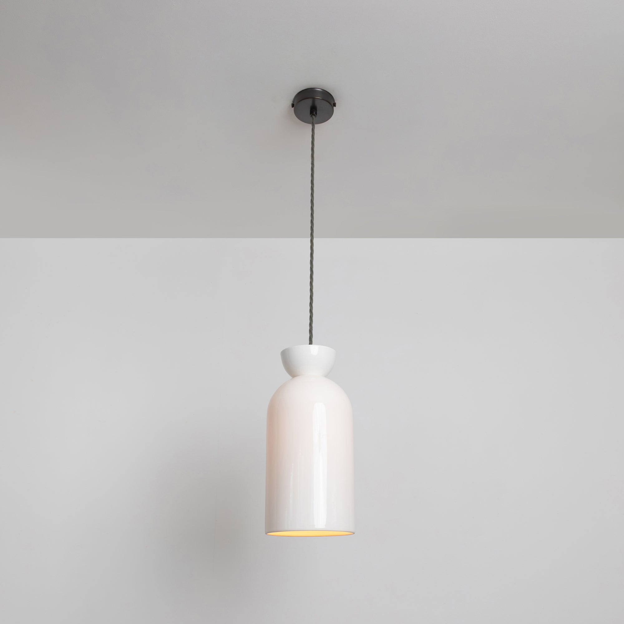 "Kinvara" Long Pendant Light - Bone China